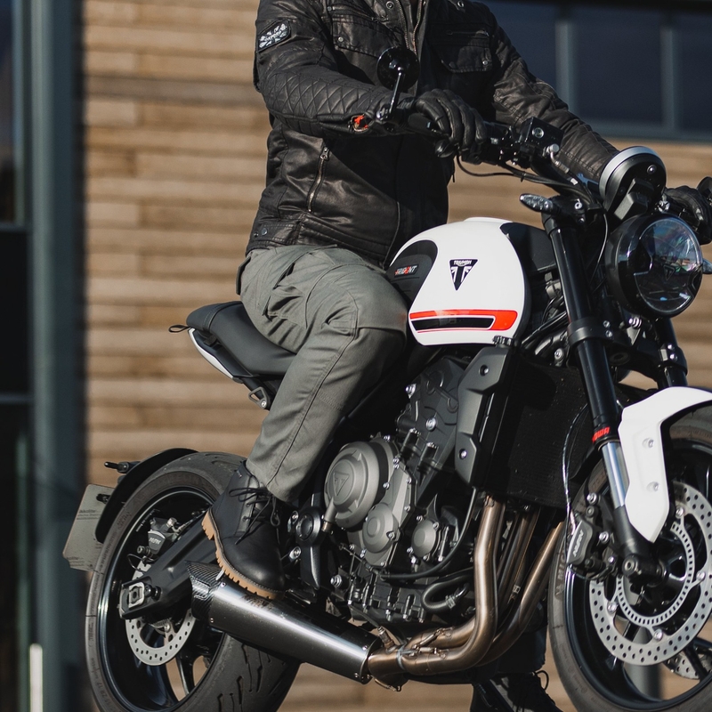 Оксфорд Оригинален одобрен панталон за мотоциклет AA каки