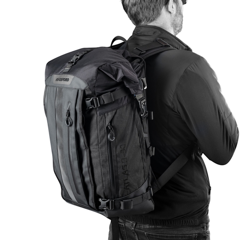 Чанта за мотоциклет Oxford Atlas B-30 Advanced Backpack 30 л сива