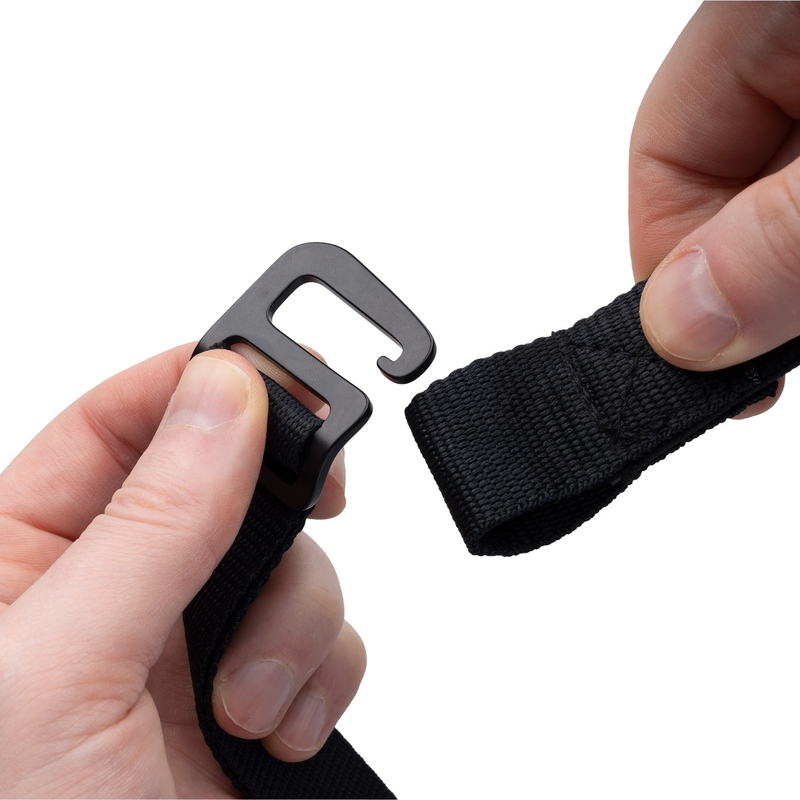 Каишки за багаж Oxford Atlas G-Hook 2 бр. черни 26 мм x 1,2 м