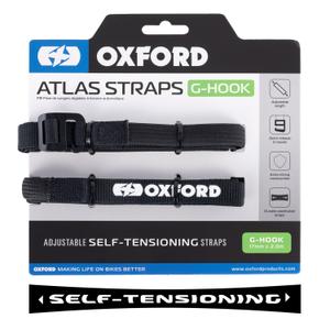 Каишки за багаж Oxford Atlas G-Hook 2 бр. черни 17 мм x 2 м