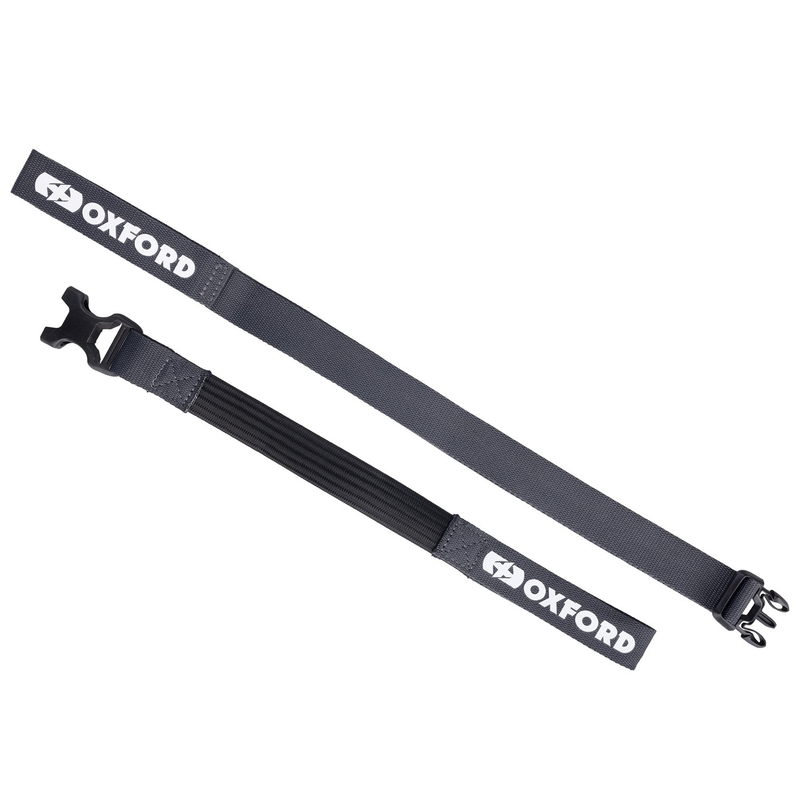 Каишки за багаж Oxford Atlas B-Clip 2 бр. сиви 26 мм x 1,2 м