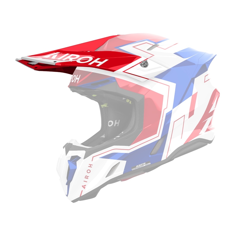 Визьор за каска за Airoh Twist 3 Dizzy синьо-червен гланц