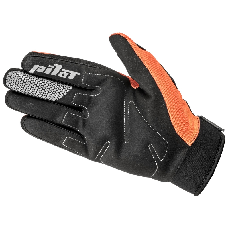 Детски ръкавици за мотокрос Pilot Pioneer fluo orange-black