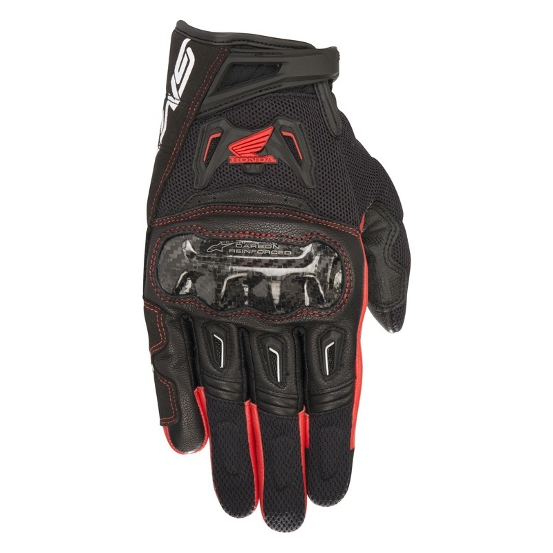 Alpinestars SMX-2 Air Carbon Honda Ръкавици за мотоциклет Collection Черно и червено