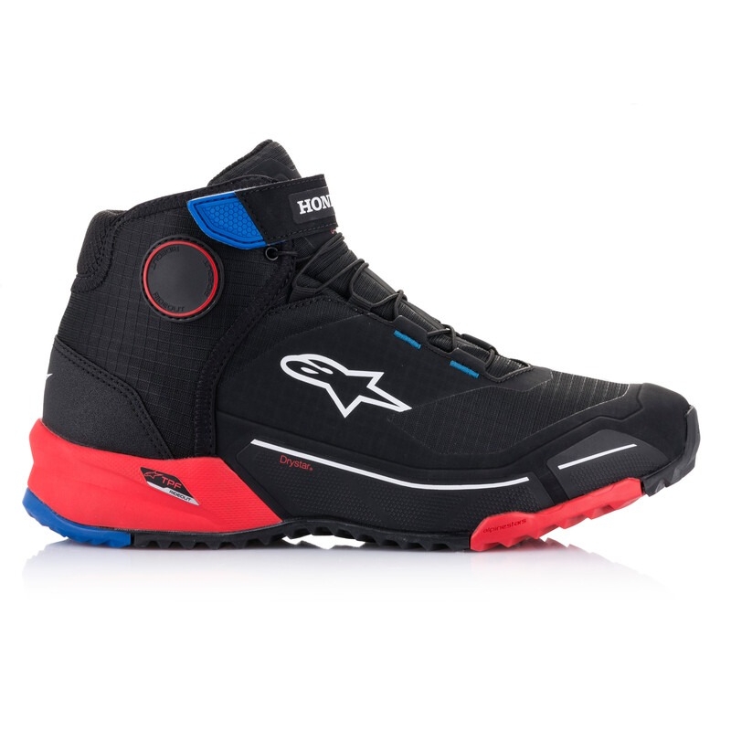 Alpinestars CR-X Drystar Honda Collection Черно-червено-сини мотоциклетни ботуши