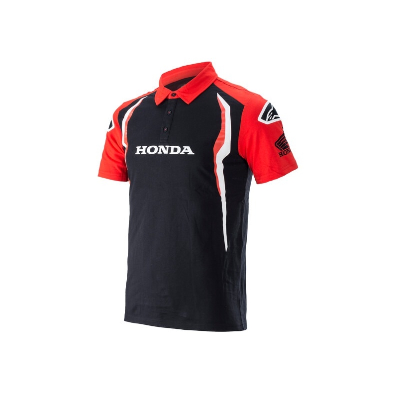 Поло риза Alpinestars Honda червено и черно
