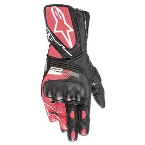 Alpinestars SP-8 дамски ръкавици за мотоциклетизъм в черно, бяло и розово