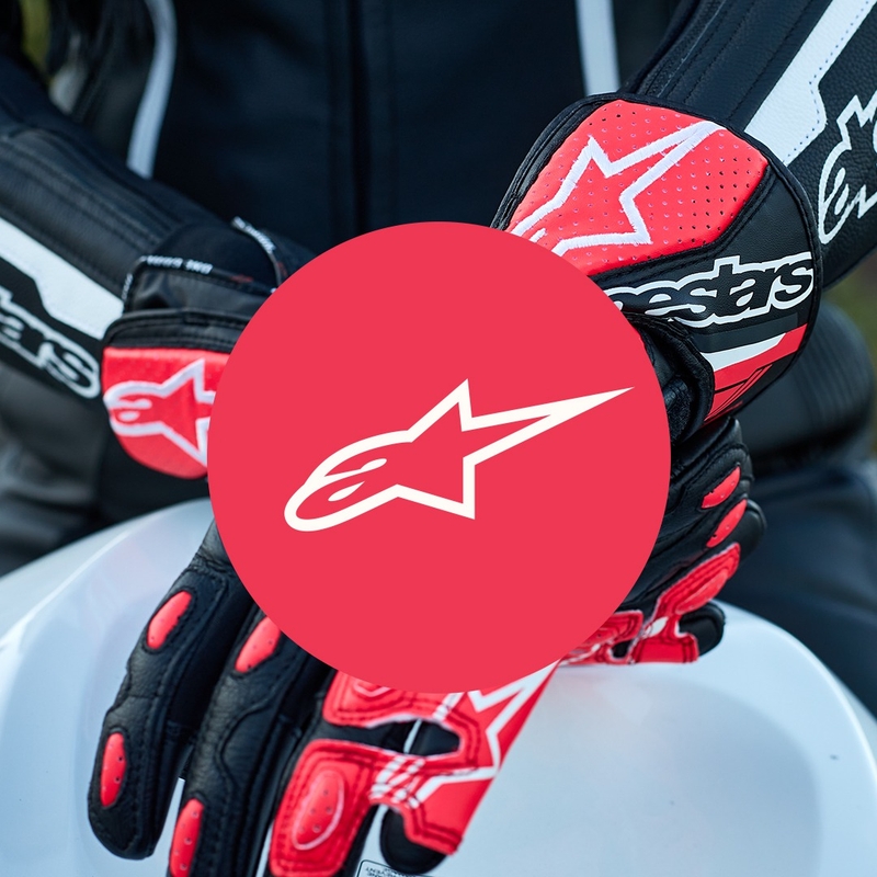 Alpinestars SP-8 дамски ръкавици за мотоциклетизъм в черно, бяло и розово