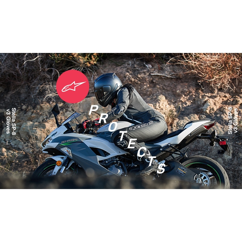 Alpinestars SP-8 дамски ръкавици за мотоциклетизъм в черно, бяло и розово