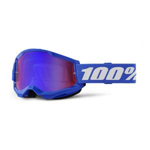 Детски очила за мотокрос 100% STRATA 2 blue red-blue plexi