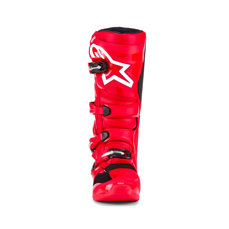 Червени мотоциклетни ботуши Alpinestars Tech 7
