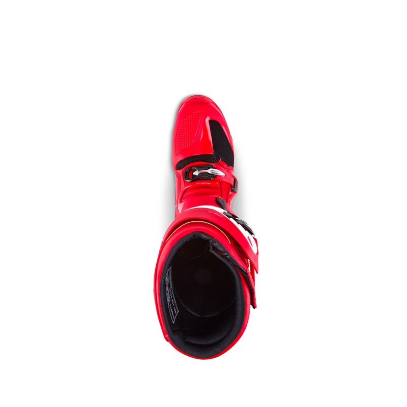 Червени мотоциклетни ботуши Alpinestars Tech 7