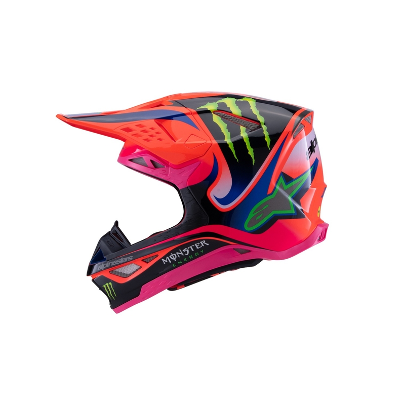 Каска за мотокрос Alpinestars Supertech S-M10 HAIDEN DEEGAN edition fluo orange-purple-pink-green