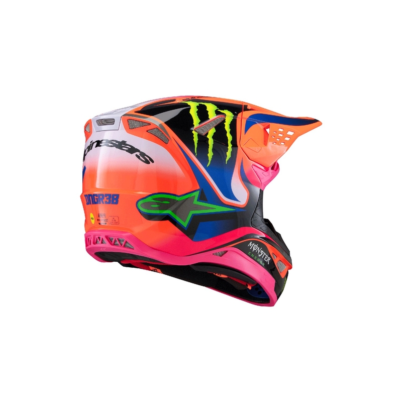 Каска за мотокрос Alpinestars Supertech S-M10 HAIDEN DEEGAN edition fluo orange-purple-pink-green