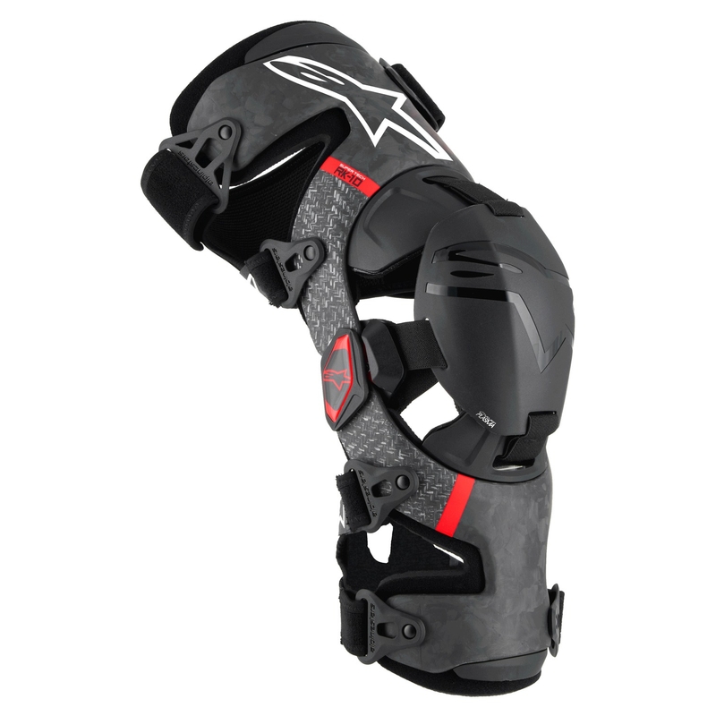 Alpinestars Supertech RK-10 Plasma наколенки черно-червени