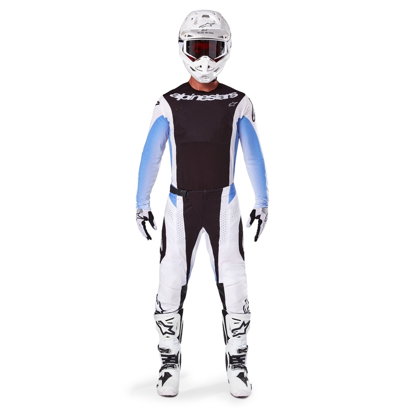 Тениска за мотокрос Alpinestars Techstar Melt черна и синя