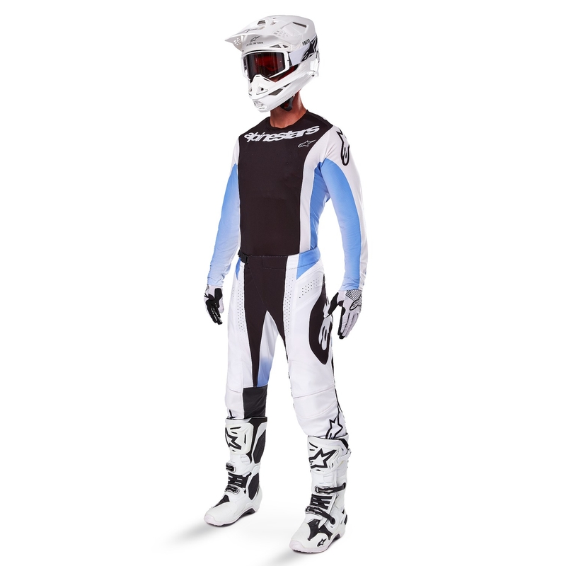 Тениска за мотокрос Alpinestars Techstar Melt черна и синя