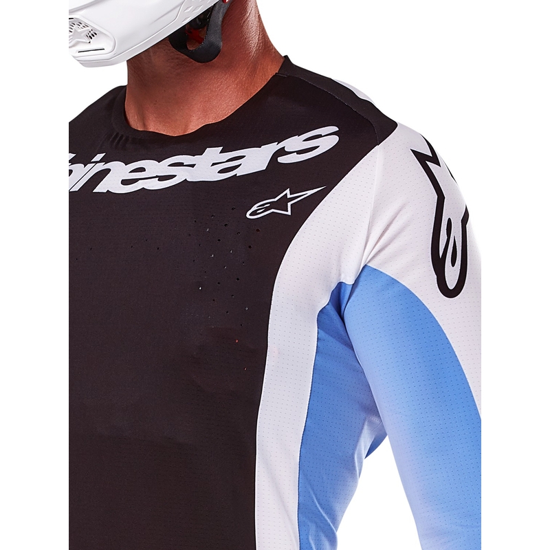 Тениска за мотокрос Alpinestars Techstar Melt черна и синя