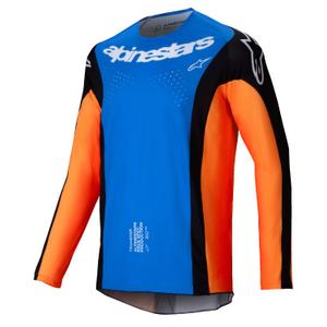 Alpinestars Techstar Melt тениска за мотокрос оранжево и синьо