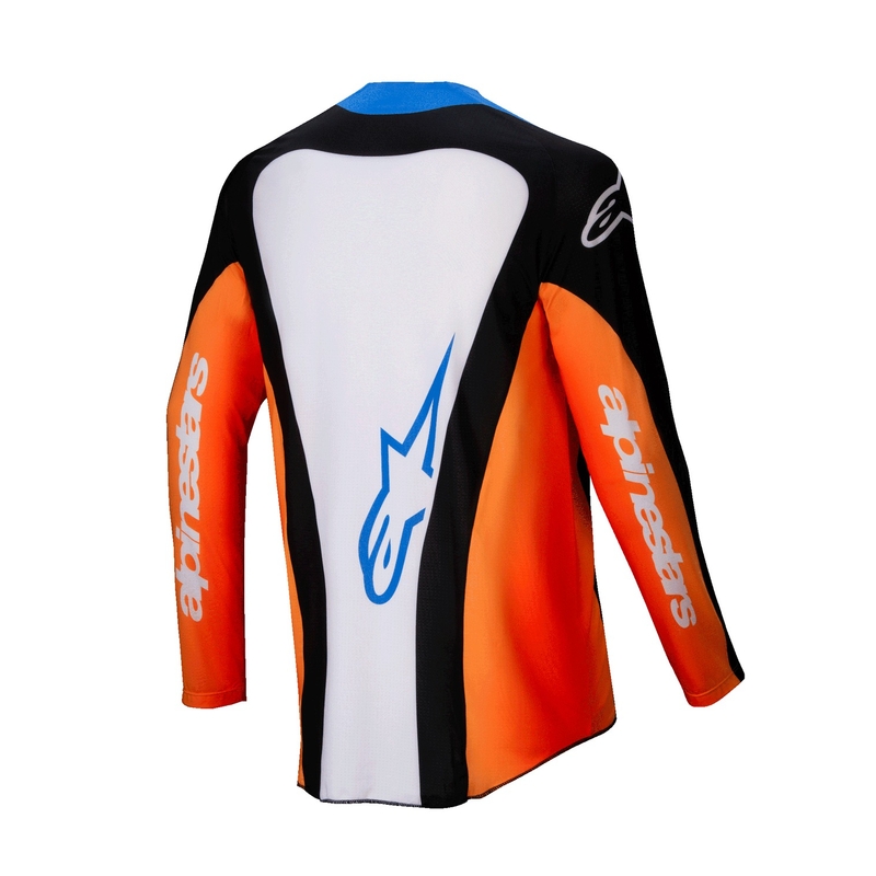 Alpinestars Techstar Melt тениска за мотокрос оранжево и синьо