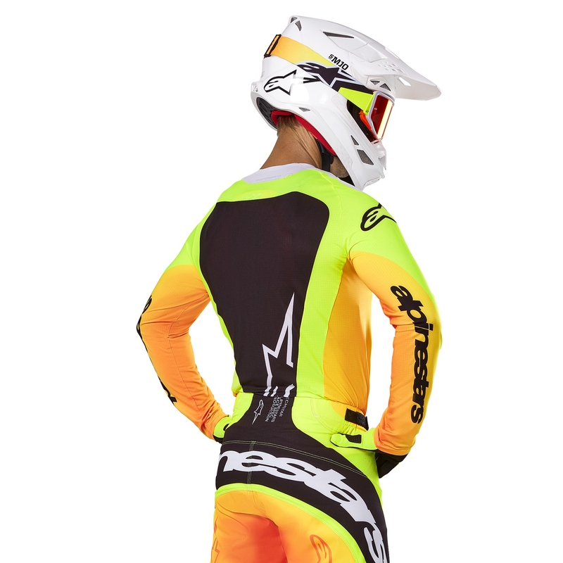 Дреха за мотокрос Alpinestars Techstar Melt жълто и черно