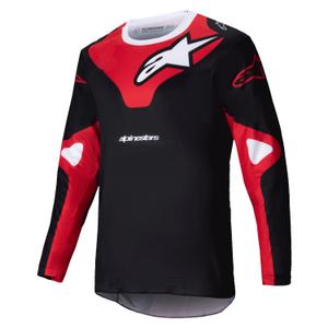 Alpinestars Racer Veil тениска за мотокрос черна и червена