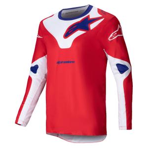 Alpinestars Racer Veil тениска за мотокрос червено и бяло