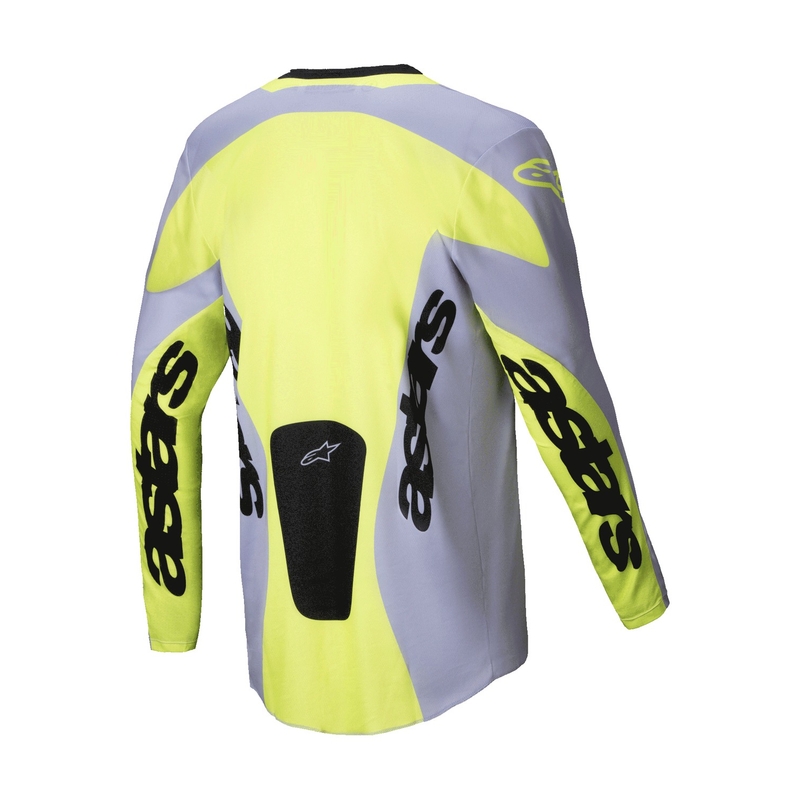 Alpinestars Racer Veil тениска за мотокрос сиво-флуорово жълто
