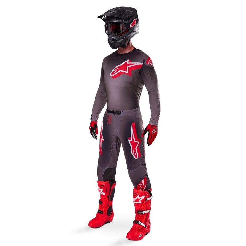 Дреха за мотокрос Alpinestars Supertech Lipan Smoke Red