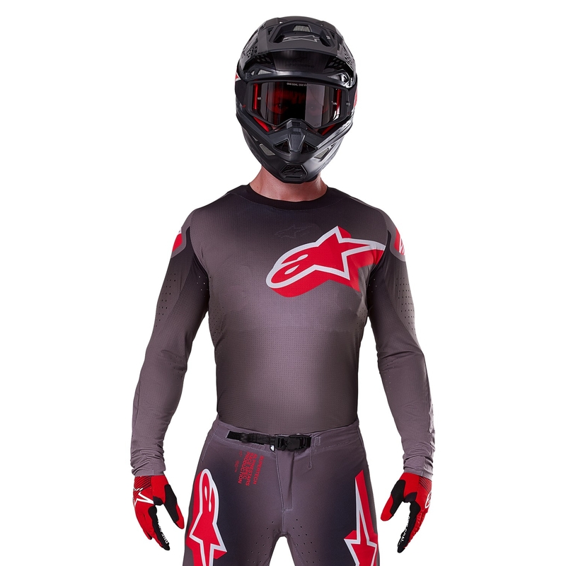 Дреха за мотокрос Alpinestars Supertech Lipan Smoke Red