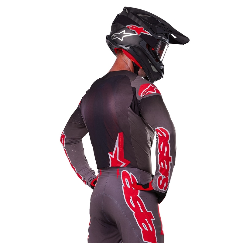 Дреха за мотокрос Alpinestars Supertech Lipan Smoke Red