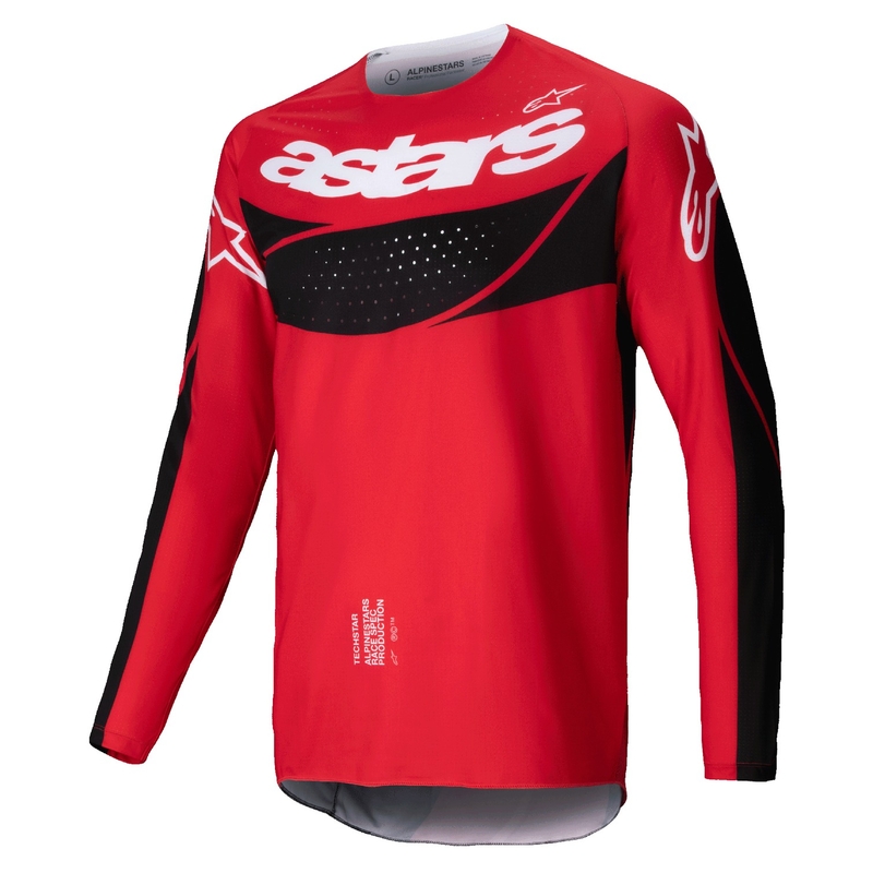 Alpinestars Techstar Dreem тениска за мотокрос червено и черно