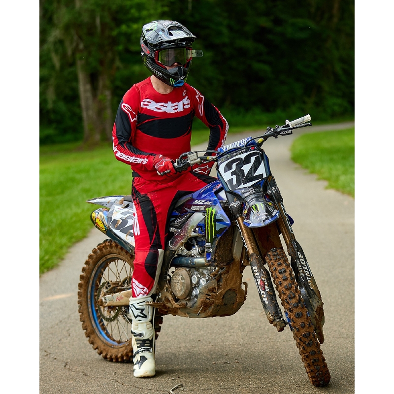 Alpinestars Techstar Dreem тениска за мотокрос червено и черно