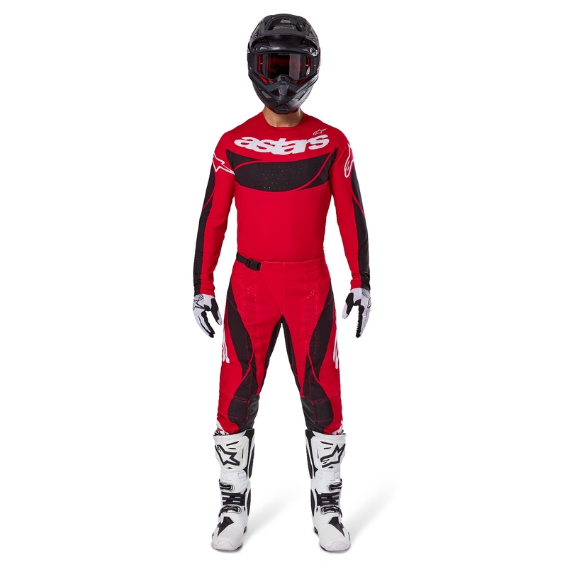 Alpinestars Techstar Dreem тениска за мотокрос червено и черно