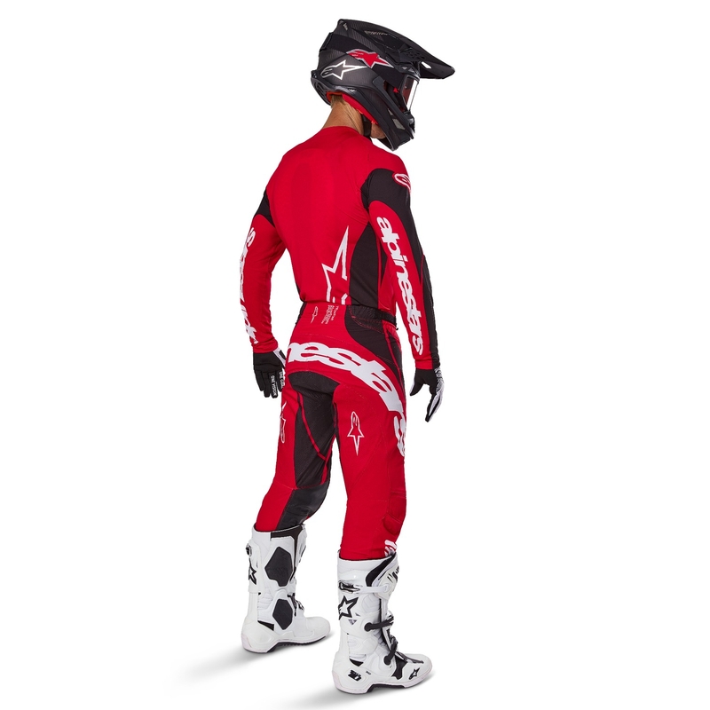 Alpinestars Techstar Dreem тениска за мотокрос червено и черно