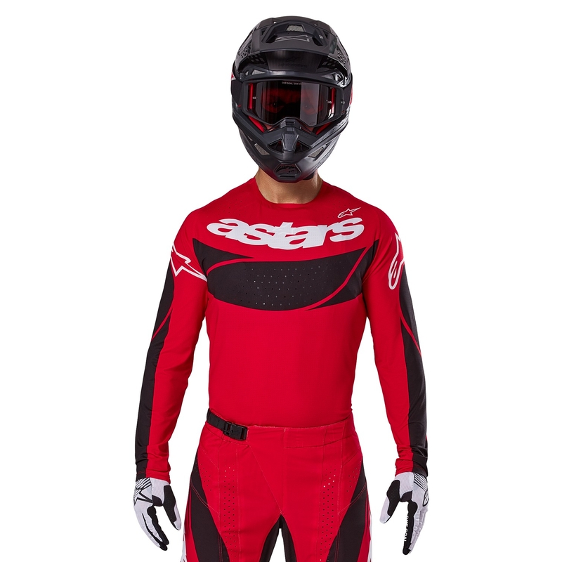 Alpinestars Techstar Dreem тениска за мотокрос червено и черно