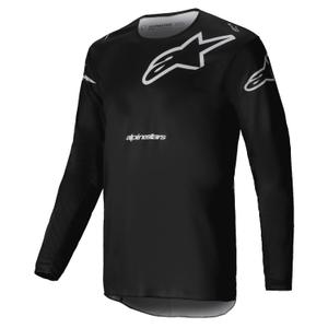 Alpinestars Racer Graphite тениска за мотокрос черно и сиво