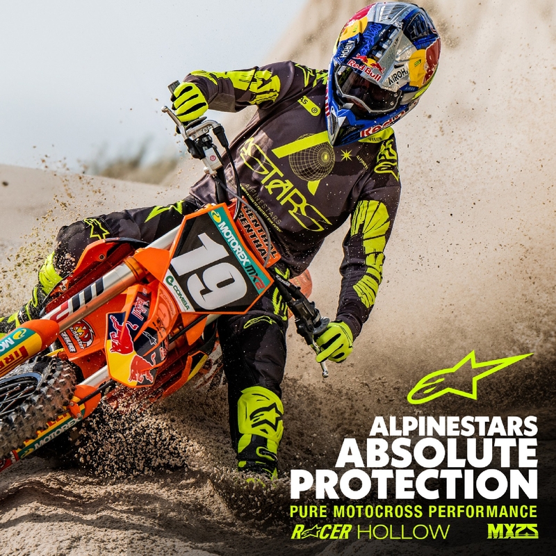 Alpinestars Racer Hollow тъмно камуфлажно-флуорово жълто мотокрос трико
