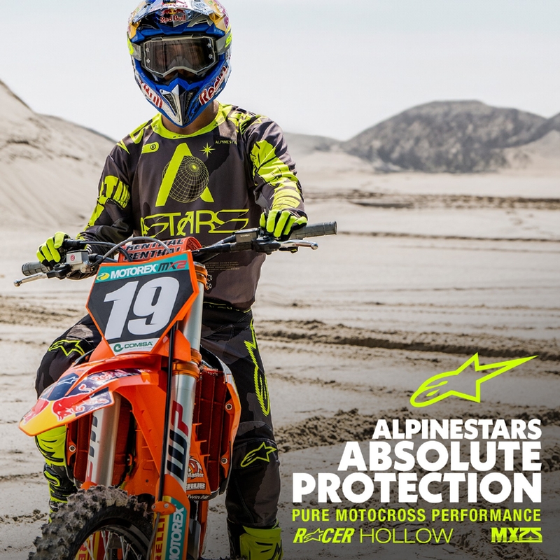 Alpinestars Racer Hollow тъмно камуфлажно-флуорово жълто мотокрос трико