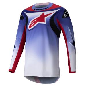Alpinestars Fluid Wurx флуоресцентно лилаво-червена тениска за мотокрос