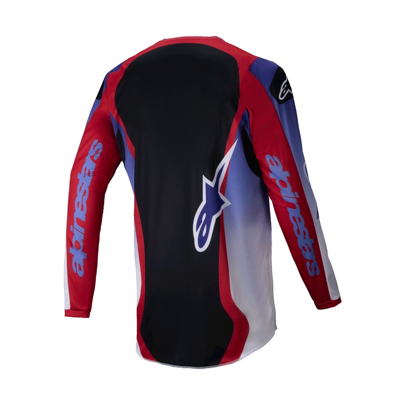Alpinestars Fluid Wurx флуоресцентно лилаво-червена тениска за мотокрос