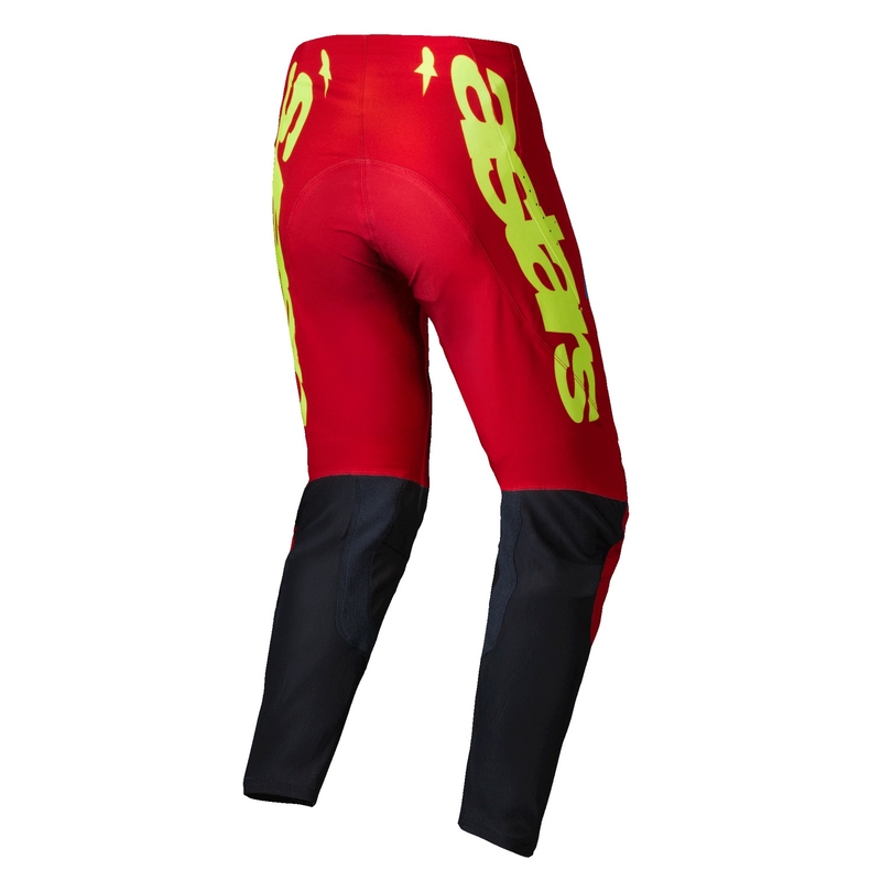 Alpinestars Supertech Maker Панталони за мотокрос червено-жълти