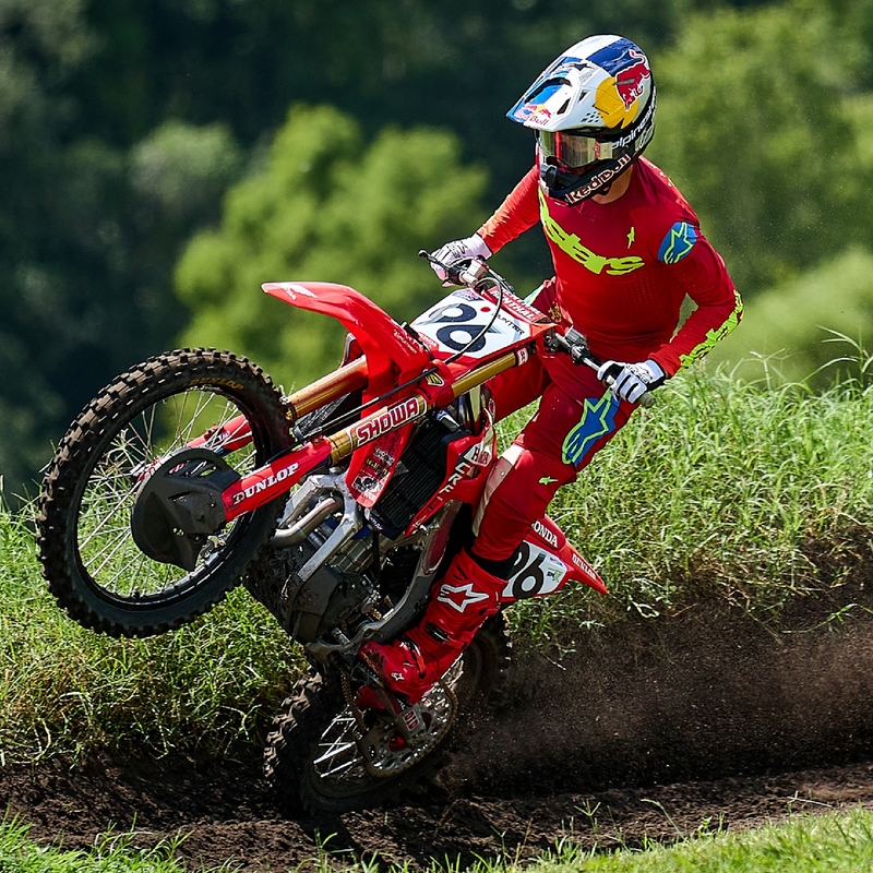 Alpinestars Supertech Maker Панталони за мотокрос червено-жълти