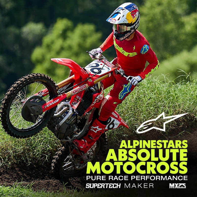 Alpinestars Supertech Maker Панталони за мотокрос червено-жълти