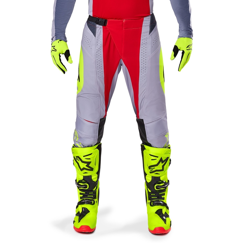 Alpinestars Techstar Melt Панталони за мотокрос Червено и сиво