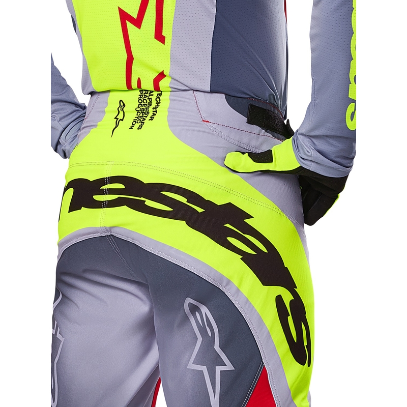 Alpinestars Techstar Melt Панталони за мотокрос Червено и сиво