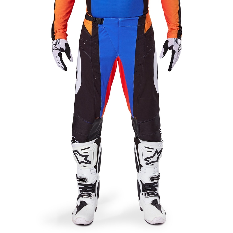 Alpinestars Techstar Melt панталони за мотокрос оранжево и синьо