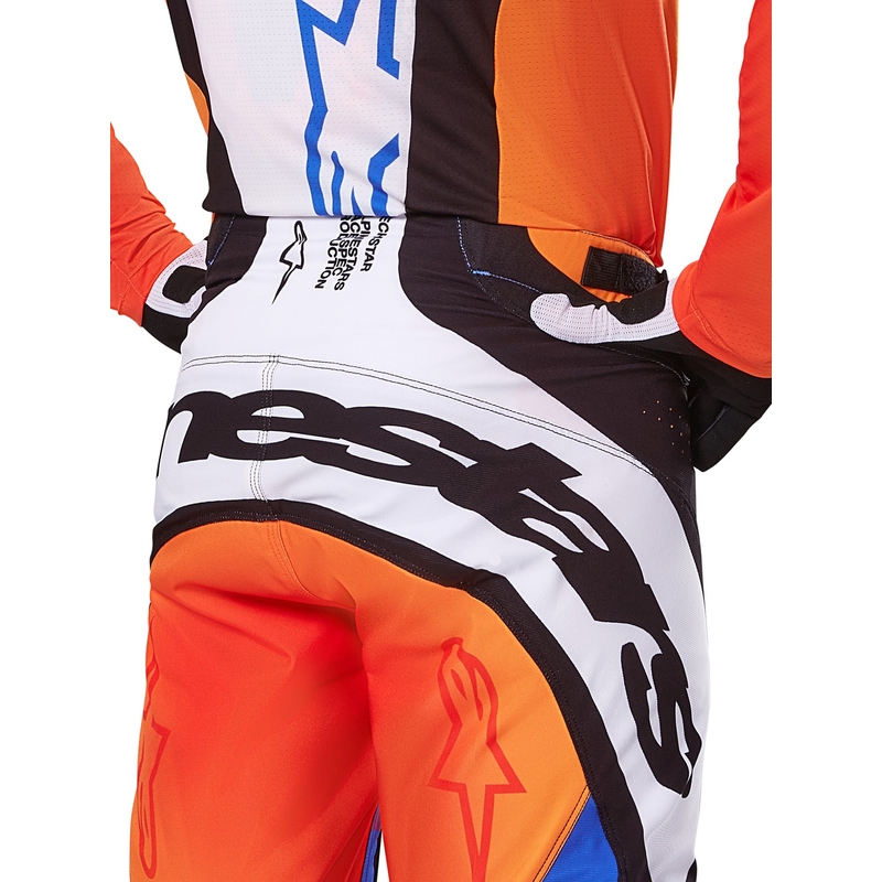 Alpinestars Techstar Melt панталони за мотокрос оранжево и синьо