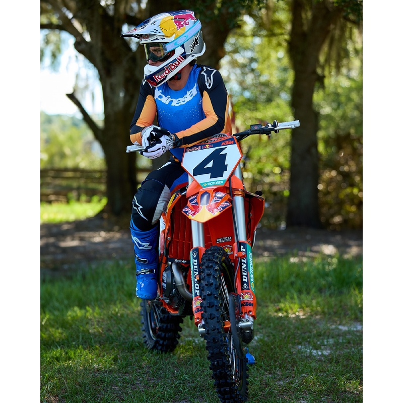 Alpinestars Techstar Melt панталони за мотокрос оранжево и синьо