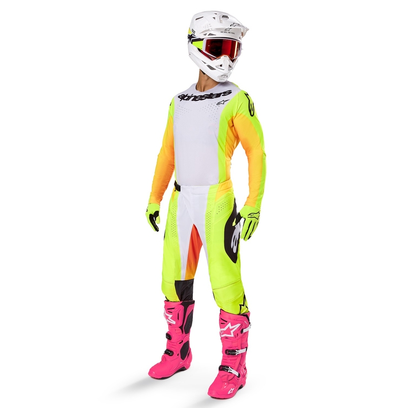 Alpinestars Techstar Melt Панталони за мотокрос Жълто и черно